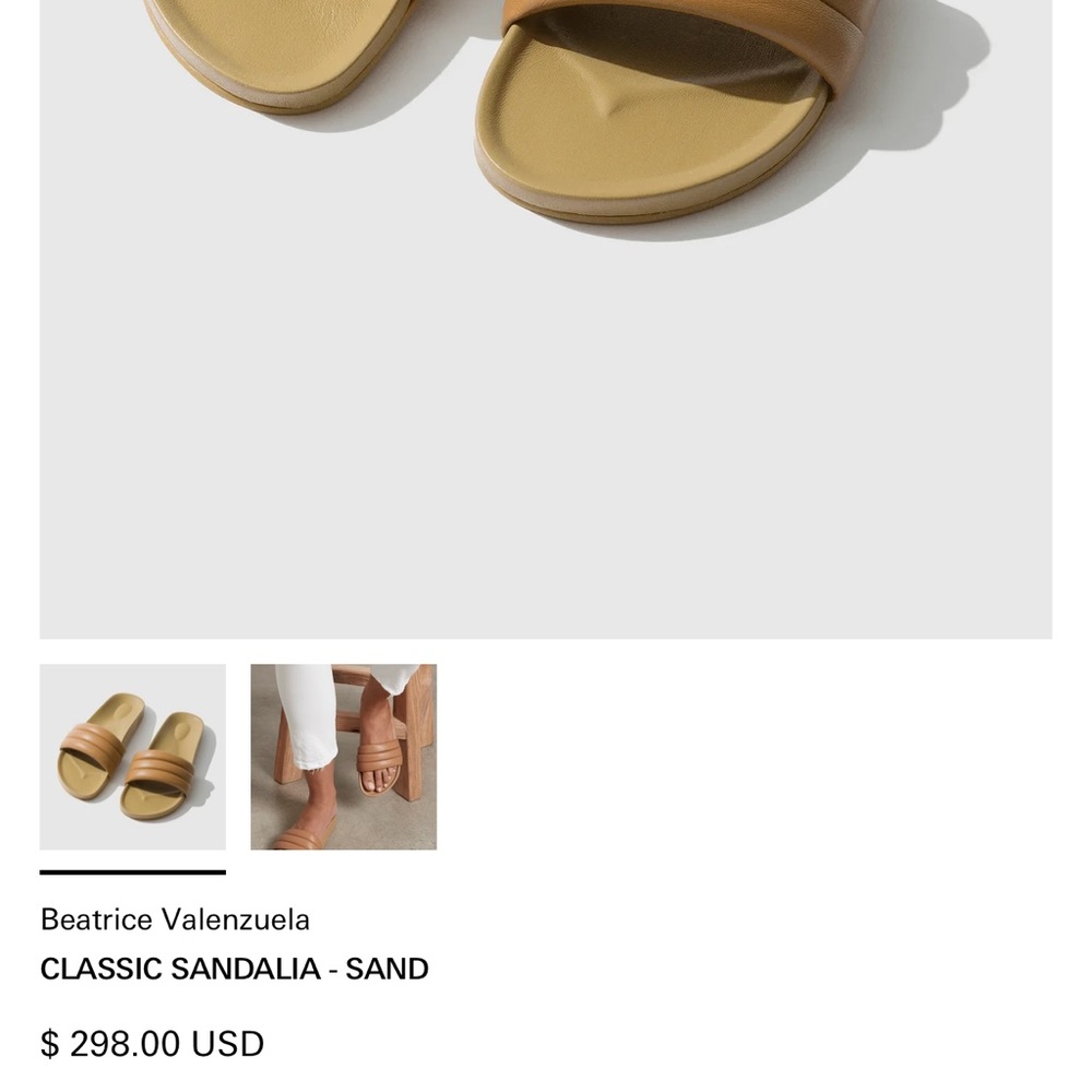 Beatrice Valenzuela Slides Tonal Size 9 Made in California - Picture 8 of 8